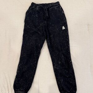 Teddy Fresh Black Tie-Dye Joggers